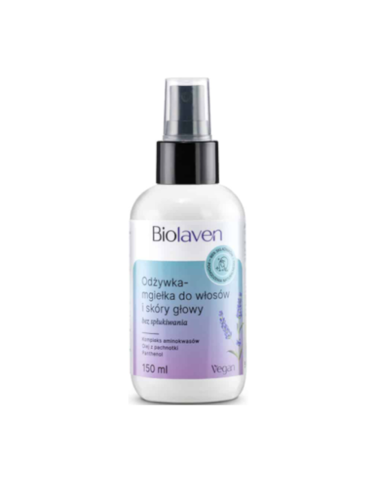 Odżywka-mgiełka do włosów i skóry głowy bez spłukiwania Biolaven 150 ml