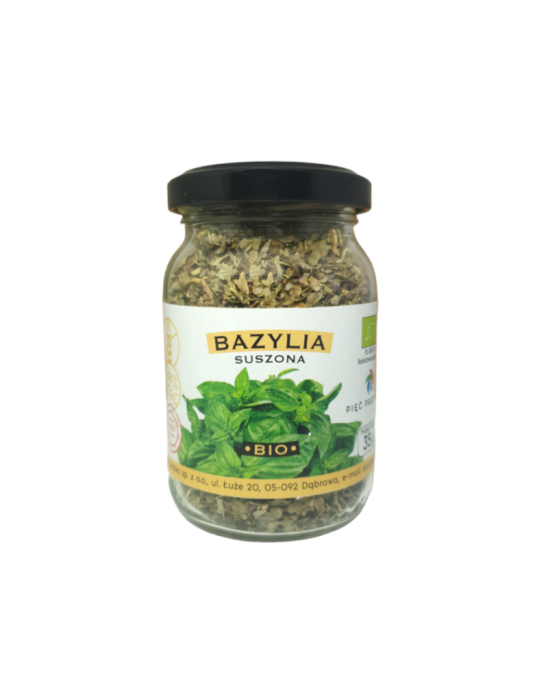 Bazylia suszona BIO 35g | Pięć Przemian