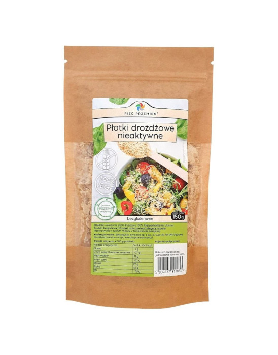 Płatki drożdżowe nieaktywne 150g | Pięć Przemian