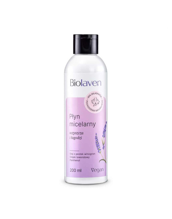Oczyszczająco - łagodzący płyn micelarny 200 ml | Biolaven