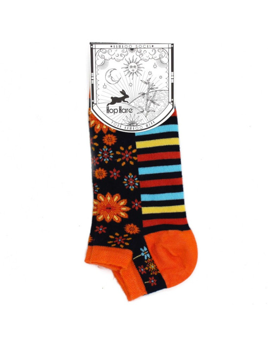 Krótkie skarpetki bambusowe Kwiaty Mandala S/M