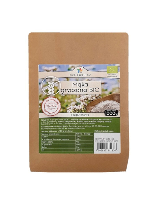 Mąka gryczana BIO 100g | Pięć Przemian