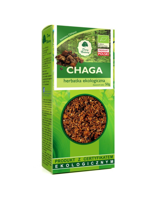Herbatka ekologiczna Chaga 50g | Dary Natury