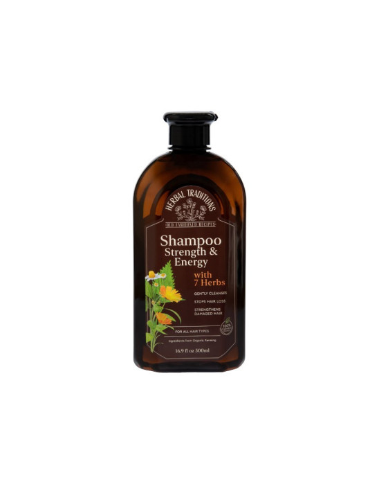 Szampon do włosów z 7 ziołami 500ml | Herbal Traditions