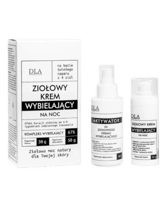 Ziołowy krem wybielający na noc | Kosmetyki Dla