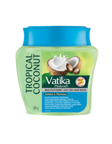 Maska do włosów - tropikalny kokos - zwiększająca objętość 500g Vatika |Dabur