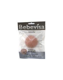 Gąbka konjac z francuską glinką różową | Bebevisa