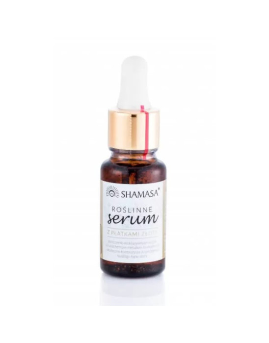 Roślinne serum z płatkami złota 15ml | Shamasa