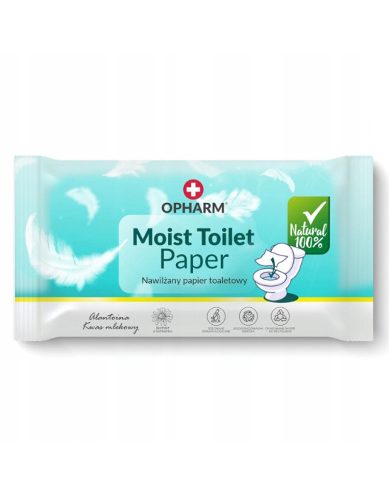 Nawilżany papier toaletowy 48szt | Opharm