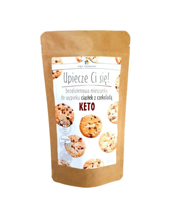 Mieszanka do wypieku ciastek z czekoladą keto 365g | Pięć Przemian