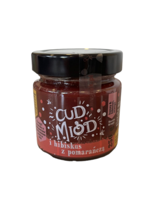 Cud miód i hibiskus z pomarańczą 250g | Sądecki Bartnik