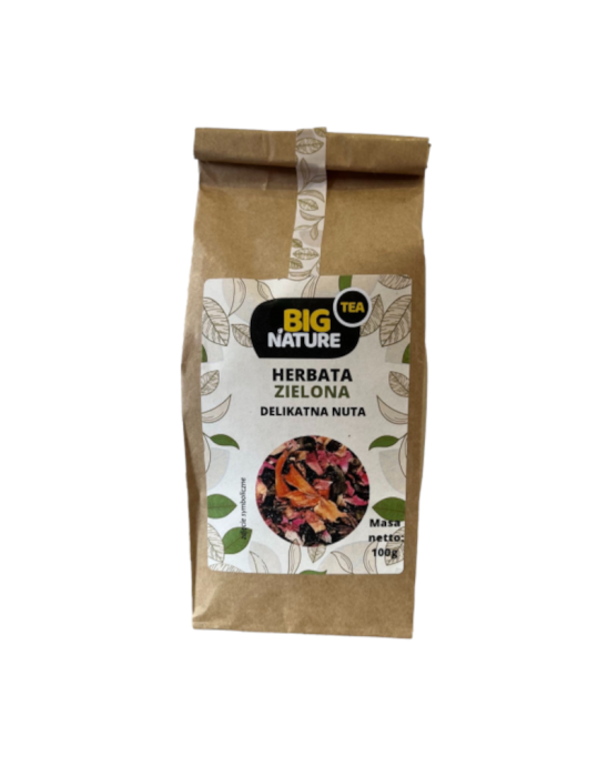 Herbata zielona delikatna nuta 100g | Big Nature