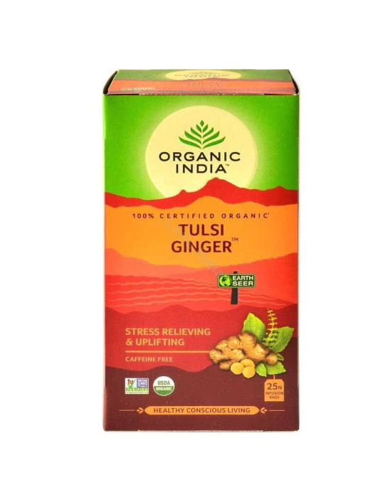 Herbata Święta bazylia z imbirem 25 torebek | Organic India