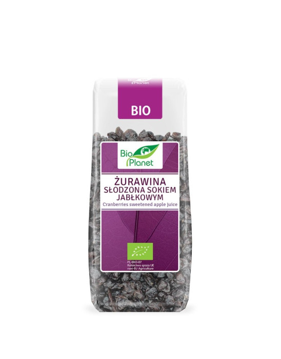Żurawina słodzona sokiem jabłkowym 100g | Bio Planet