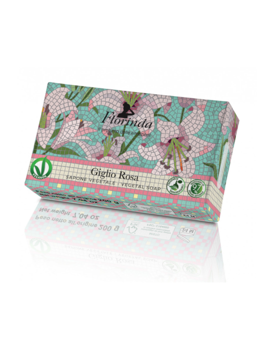 Mydło w kostce Różowa lilia 200g | Florinda