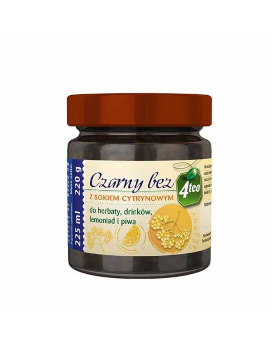 Dżem do herbaty Czarny bez z sokiem cytrynowym 220g | Helcom