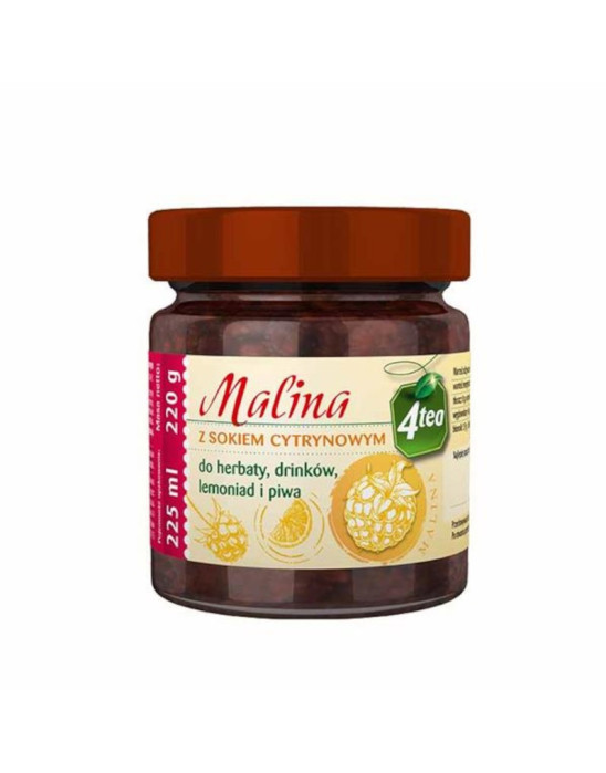 Dżem do herbaty malina z sokiem cytrynowym 220g | Helcom