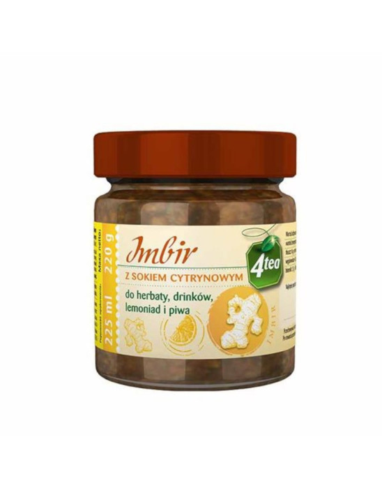 Dżem do herbaty Imbir z sokiem cytrynowym 220g | Helcom