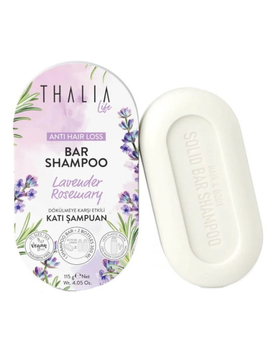 Szampon w kostce lawenda i rozmaryn 115g | Thalia