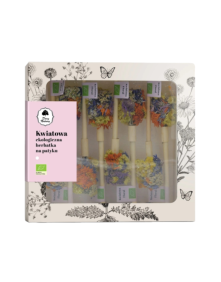 Kwiatowa ekologiczna herbatka na patyku 8szt | Dary Natury
