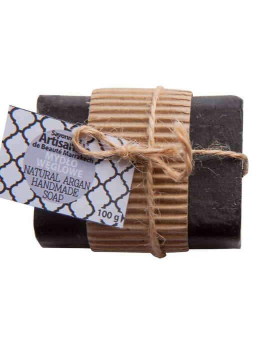 Naturalne mydło z aktywnym węglem 100g | Beaute Marrakech