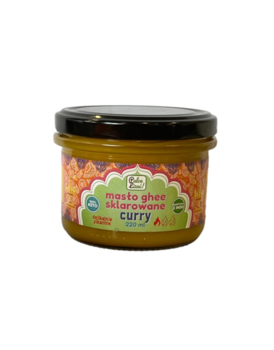 Masło sklarowane ghee z curry 220 ml