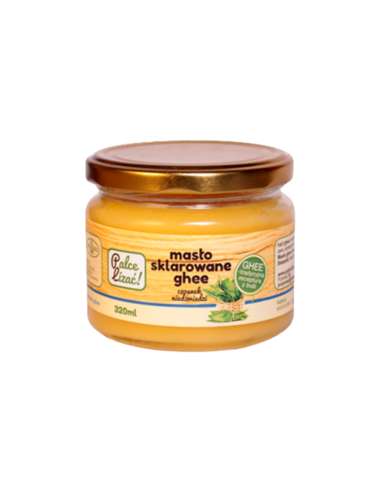 Masło sklarowane ghee z czosnkiem niedźwiedzim 220 ml | Palce lizać