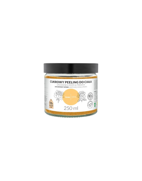 Cukrowy peeling do ciała łagodząca Róża & Piwonia