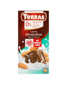 Czekolada mleczna z migdałami 75ml | Torras