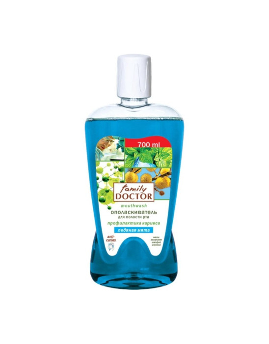 Płyn do płukania jamy ustej „ice fresh” z rumiankiem, szałwią i jeżówką 700 ml