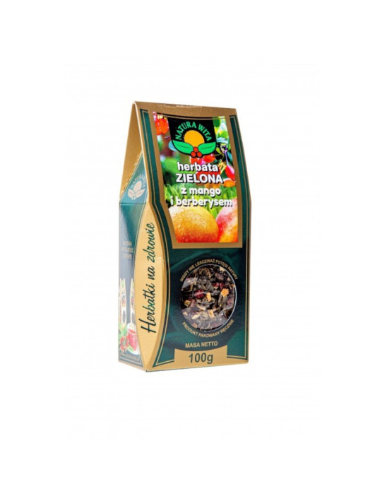 Herbata zielona z mango i berberysem 100g| Natura Wita