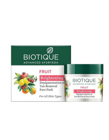 Maseczka Owocowa Rozjaśniająca Przebarwienia 75g | Biotique