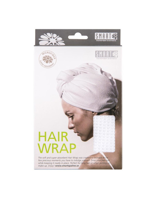 Ręcznik turban do suszenia włosów biały 1szt