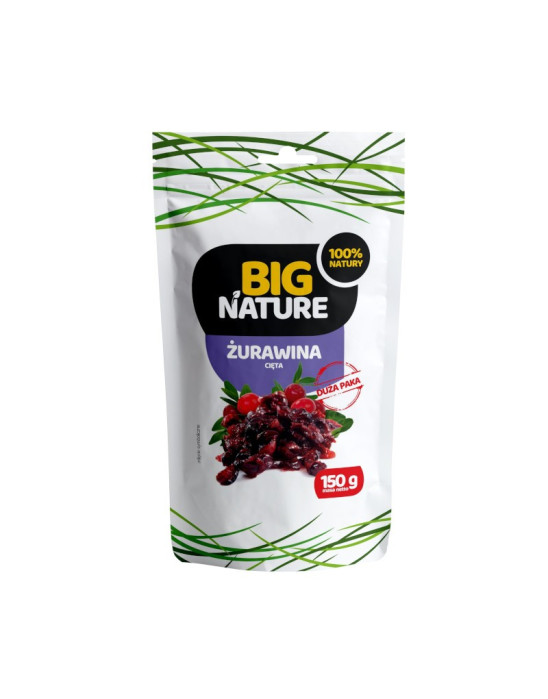 Żurawina suszona cięta 150g | Big Nature