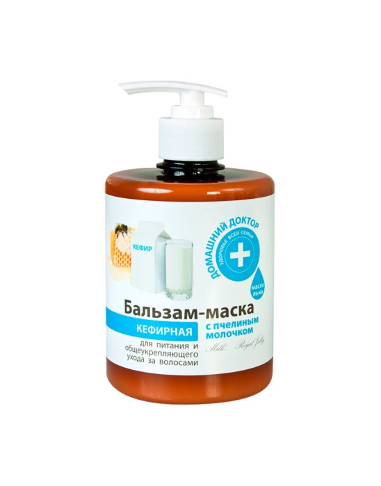Balsam - maska do włosów kefir i mleczko pszczele 500ml | Elfa DD
