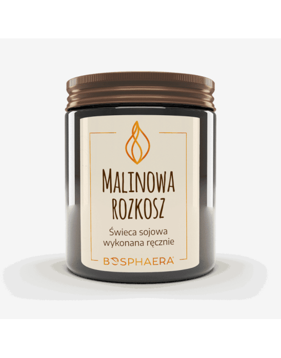 Świeca sojowa malinowa rozkosz 190g | Bosphaera