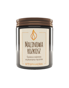 Świeca sojowa malinowa rozkosz 190g | Bosphaera