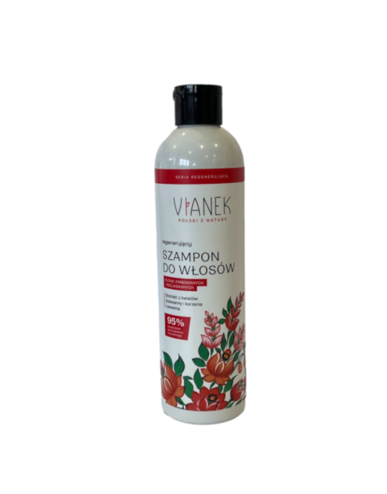 VIANEK CZERWONY - Szampon regenerujący do włosów blond Vianek 300 ml
