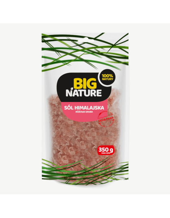 Sól himalajska różowa gruba 350g | Big Nature