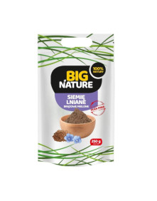 Siemię lniane mielone brązowe 250g | Big Nature