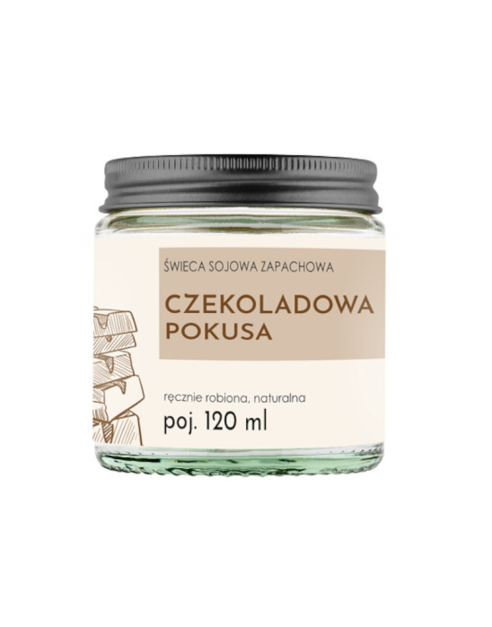 Świeca Sojowa Czekoladowa Pokusa 120ml | Home Spa