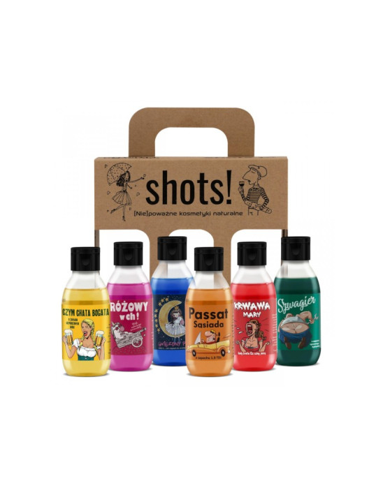 Shots! Żel pod prysznic 6 x 100 ml | LaQ