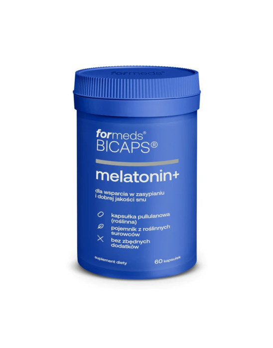 Bicaps Melatonin+ 60 kapsułek | Formeds