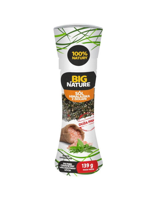 Sól Himalajska ziołowa 139g młynek | Big Nature