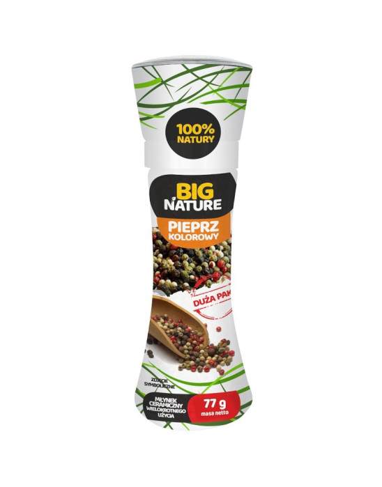 Pieprz kolorowy 77g młynek | Big Nature