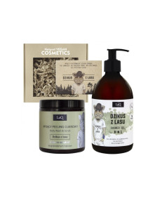 Zestaw kosmetyków Dzik duży – żel pod prysznic 500 ml + peeling 200 ml + mydło 85 g | LaQ