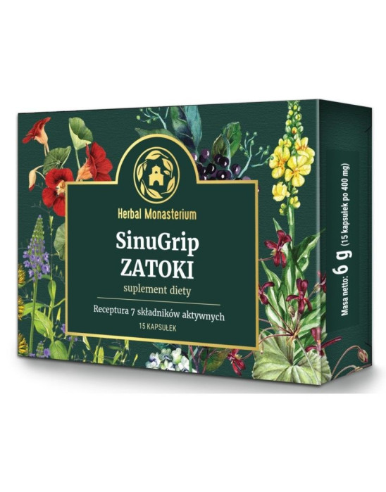 SinuGrip Zatoki 15 kaps | Herbal Monasterium