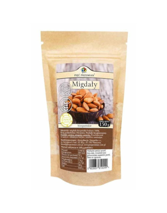 Migdały hiszpańskie 150g | Pięć Przemian
