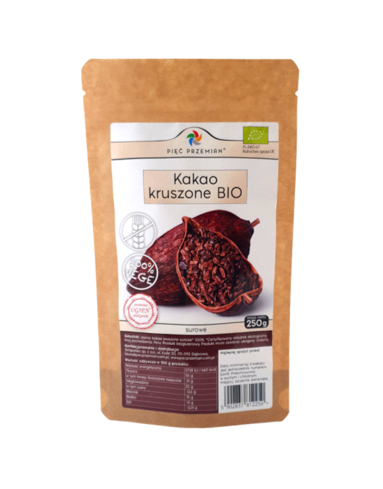 Kakao kruszone BIO 250g | Pięć Przemian