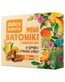 Mini batoniki z nerkowcami o smaku mango lessi 6x17g | Dobra Kaloria